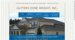 Desktop Screenshot of guttersdonewright.com