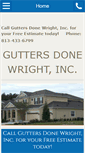 Mobile Screenshot of guttersdonewright.com